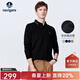 Navigare意大利小帆船純棉長(cháng)袖POLO衫男秋季可機洗打底衫簡(jiǎn)約彈力長(cháng)T恤衫 黑 L /50