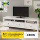 宜家（IKEA）HEMNES漢尼斯實(shí)木電視柜小戶(hù)型帶抽屜歐式簡(jiǎn)約現代輕奢 白色漆/淺褐色148x47x57cm