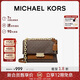 MICHAEL KORS新年禮物奢侈品MK女士包包CECE斜挎包鏈條包 中號 深棕/橡果棕