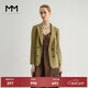 麥檬【限量特惠/撿漏】西裝外套女春薄款休閑芥末綠色西服5C8111601 芥末綠 西裝 S