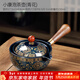 唐豐旋轉茶壺泡茶神器陶瓷泡茶壺功夫茶具單壺紅茶沖茶自動(dòng)過(guò)濾分離器 小康泡茶壺(青花)