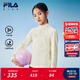 斐樂(lè )FILA【抗靜電】?jì)和b長(cháng)袖T恤2025年冬季新款女中大童上衣 水乳白-IV 165