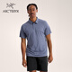 ARC'TERYX始祖鳥(niǎo) KADEM POLO 輕量 男子 運動(dòng)短袖POLO衫 STRATUS HEATHER/層云藍 M