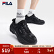 斐樂(lè )（FILA）官方掠奪者2女鞋男鞋情侶跑步鞋季老爹鞋時(shí)尚復古運動(dòng)鞋 黑/鍛鐵-BF【男款】 44