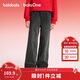 巴拉巴拉【balaOne】童裝女童春秋牛仔褲直筒寬松紅色新年拜年長(cháng)褲