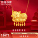 六福珠寶足金婚嫁金豬黃金項鏈豬牌套鏈結婚送禮 計價(jià) HIG30090A 11.95克(含工費562元)