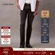 Calvin KleinJeans四季款男士經(jīng)典休閑通勤ck黑色洗水修身顯瘦微彈牛仔褲 W0J-牛仔黑灰 32