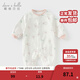 戴維貝拉（DAVE＆BELLA）百天寶寶衣服全棉小童連體衣春裝新品嬰兒爬爬服嬰幼兒睡衣哈衣 貓咪印花【現貨】 73cm （建議身高66-73cm）