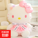 正版授權hellokitty哈嘍凱蒂KT貓玩偶公仔送小女孩生日禮物七夕節 【花朵系列-kitty】粉色 【大號】33cm