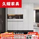 久耀2025新款奶油風(fēng)實(shí)木門(mén)口入戶(hù)鞋柜玄關(guān)柜客廳玄關(guān)隔斷柜簡(jiǎn)約收納 灰色80鞋柜+感應燈 進(jìn)口生態(tài)板包安裝
