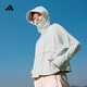 adidas「冰淇淋防曬衣」涼感UPF 50+輕薄防曬服女阿迪達斯輕運動(dòng) 綠色/薄荷冰(推薦選大一碼)   L