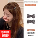 韓系迷你小號蝴蝶結發(fā)夾女高級感側邊夾劉海夾精致鴨嘴夾發(fā)卡發(fā)飾 槍黑蝴蝶結發(fā)夾【一對】
