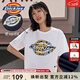Dickies【經(jīng)典款】短袖  男女同款LOGO印花短袖t恤  休閑短袖 白色 M