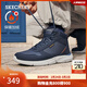 斯凱奇（Skechers）男鞋高幫鞋防寒鞋舒適厚底加絨棉鞋運動(dòng)靴210788 海軍藍色/NVY 41