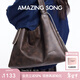 Amazing Song乙頌女包【新年情人節禮物】漿果托特包時(shí)尚大容量輕奢手提單肩包 榛果色【可放16寸筆記本電腦】