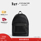 蔻馳（COACH）男士男包經(jīng)典標志W(wǎng)EST雙肩包老花商務(wù)大容量戶(hù)外旅行背包黑色 QB/炭黑色/黑色