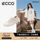 愛(ài)步（ECCO）休閑鞋女 時(shí)尚百搭簡(jiǎn)約輕盈牛皮德訓鞋板鞋 柔酷220263 石灰色22026301378 38