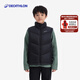 迪卡儂（DECATHLON）兒童戶(hù)外冬季運動(dòng)羽絨馬甲男女童輕薄保暖背心加絨滑雪內膽 云碳黑 均碼  /161-172cm14-15歲