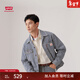 Levi's李維斯工裝25年巴恩風(fēng)男士條紋牛仔夾克外套A4820 藍白 A4820-0016 M