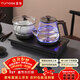 FUNORK全自動(dòng)上水電熱水壺 茶臺燒水壺家用辦公一體機茶桌茶幾嵌入式茶具電茶爐套裝 RY-10鈦灰色清潔款