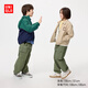 優(yōu)衣庫童裝男童女童工裝束腳褲長(cháng)褲褲子戶(hù)外防蚊26春夏新款483502 56 橄欖色 160