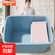 超大收納箱大容量家用收納衣服被子玩具整理箱車(chē)載后備學(xué)生儲物箱 1個(gè)裝 70*50*40cm 6輪 藍色