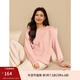 纖莉秀【韓系百搭毛衣】大碼女裝簡(jiǎn)約氣質(zhì)圓領(lǐng)上衣胖mm2025冬新款3622 粉色 4XL