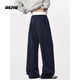 OEMG  馬吉拉彎刀休閑褲子男士春秋季潮牌直筒寬松運動(dòng)闊腿衛式長(cháng)褲 藏青色 XL [建議110-130斤]