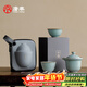 唐豐李桂蓮汝窯旅行茶具套裝露營(yíng)戶(hù)外便攜式茶壺茶杯茶具禮盒伴手禮