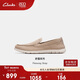 Clarks其樂(lè )Flexway Step男鞋新款一腳蹬英倫風(fēng)通勤休閑皮鞋輕便樂(lè )福鞋