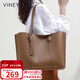 viney牛皮包包女包大容量托特包單肩包手提包生日禮物高級感送女友老婆