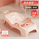 心楠兒童洗頭躺椅洗頭神器可折疊盆寶寶家用女童小孩嬰兒洗頭發(fā)床凳 粉色洗頭躺椅【PVC軟墊頭枕】