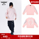 BOY LONDON【粉色銀翼】春季情侶長(cháng)袖翅膀繡花圓領(lǐng)套頭衛衣N03008 粉紅色 M