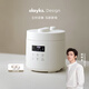 olayks立時(shí)電壓力鍋小型2.5L電高壓鍋2-4人智能調壓高壓燜煮開(kāi)蓋收汁迷你壓力電飯煲湯鍋多功能電飯煲 陶白 2.5L 【雙膽-陶瓷釉】
