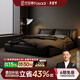 法莎蒂政府補貼現代簡(jiǎn)約進(jìn)口牛皮大氣1.5米床輕奢婚床意式主臥軟包床 3.0mm超厚半青頭層牛皮單床+乳膠床墊+單柜 【旗艦版20cm靜音排骨架】1.8*2m框架