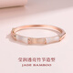Jay新中式竹節手鐲輕奢小眾手飾女手鏈手環(huán)貴婦首飾送女友生日禮物 【品牌禮盒】常規（內徑約55mm）(京倉/就近發(fā)貨)