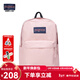 JANSPORT杰斯伯書(shū)包輕便雙肩包男女旅行包簡(jiǎn)約背包電腦包學(xué)生校園 4QUT7N8蜜蠟粉-側邊袋