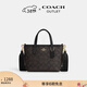 蔻馳（COACH）奧萊女士女包經(jīng)典標志CITY迷你托特包單肩斜挎包手提包禮物city15 IM/胡桃木色/黑色