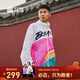 必邁（bmai）跑步風(fēng)衣輕便休閑運動(dòng)夾克情侶男女時(shí)尚拼色連帽輕薄競賽外套上衣 靈蓮重生 M 男