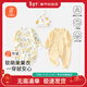 貝瑞加（Babyprints）新生兒連體衣2件裝嬰兒長(cháng)袖純棉四季內衣初生寶寶護肚爬服 黃52