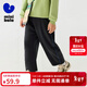 迷你巴拉男女童褲子2025秋新款兒童時(shí)尚香蕉褲衛褲彎刀褲 黑色90001 160