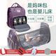 萌兔王子媽咪包大容量母嬰包媽媽包外出多功能折疊床背包雙肩寶媽包包 媽咪包-紫色+涼席+蚊帳