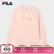FILA 斐樂(lè )官方圓領(lǐng)加絨衛衣情侶2025冬季男女寬松休閑套頭衫運動(dòng)上衣
