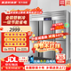 美凌時(shí)尚家【已補貼20%】四門(mén)冰箱商用冰柜立式不銹鋼廚房冷柜雙溫冷凍冷藏餐飲酒店后廚 大六門(mén)全冷凍全銅管【雙壓縮機丨1600L】 【升級加厚全銅管制冷丨一級節能省電丨品牌壓縮機】