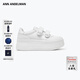 ANN ANDELMAN【孫穎莎同款】百搭魔術(shù)貼運動(dòng)小白鞋女厚底增高鞋 白色 36