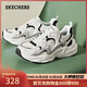 斯凱奇（Skechers）新年禮物踏浪老爹鞋復古厚底潮流閃電鞋女冬季休閑運動(dòng)女鞋117364
