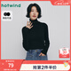 熱風(fēng)（Hotwind）【商場(chǎng)同款】女士打底衫針織上衣冬季新款高領(lǐng)打底針織衫 01黑色 M
