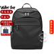 Walker Shop【2026年新款】雙肩包男防潑水尼龍背包男商務(wù)旅行電腦包男書(shū)包 典雅黑【升級款】