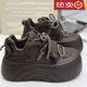 回力四季韓版魔術(shù)貼丑萌大頭面包老爹鞋女春秋復古厚底百搭運動(dòng)休閑女鞋 棕色 單層 【升級款專(zhuān)柜版】 36 (230mm) 【標準尺碼】