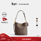 蔻馳（COACH）【禮物】新款女士WILLOW 19號柔軟水桶包純色真皮搭扣斜挎包女包 B4/深石灰色